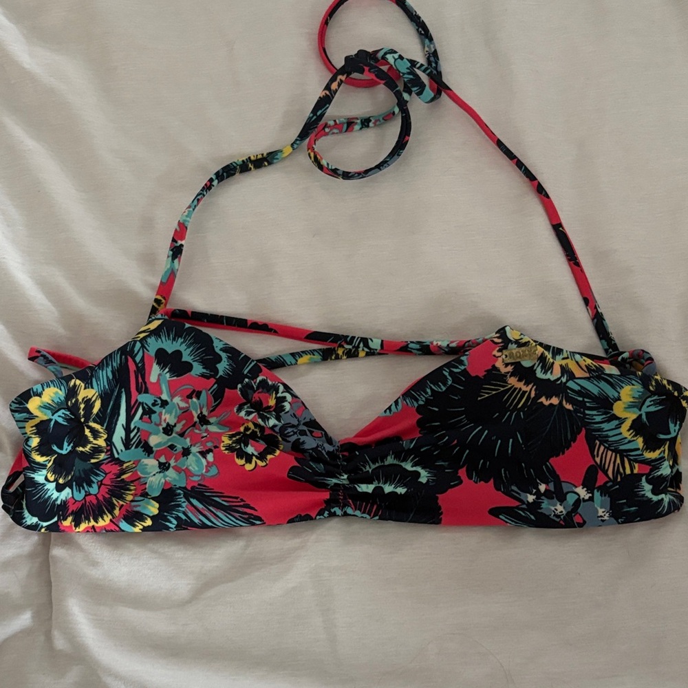 Roxy Floral Bikini Set with Strappy Top - Picture 3 of 5